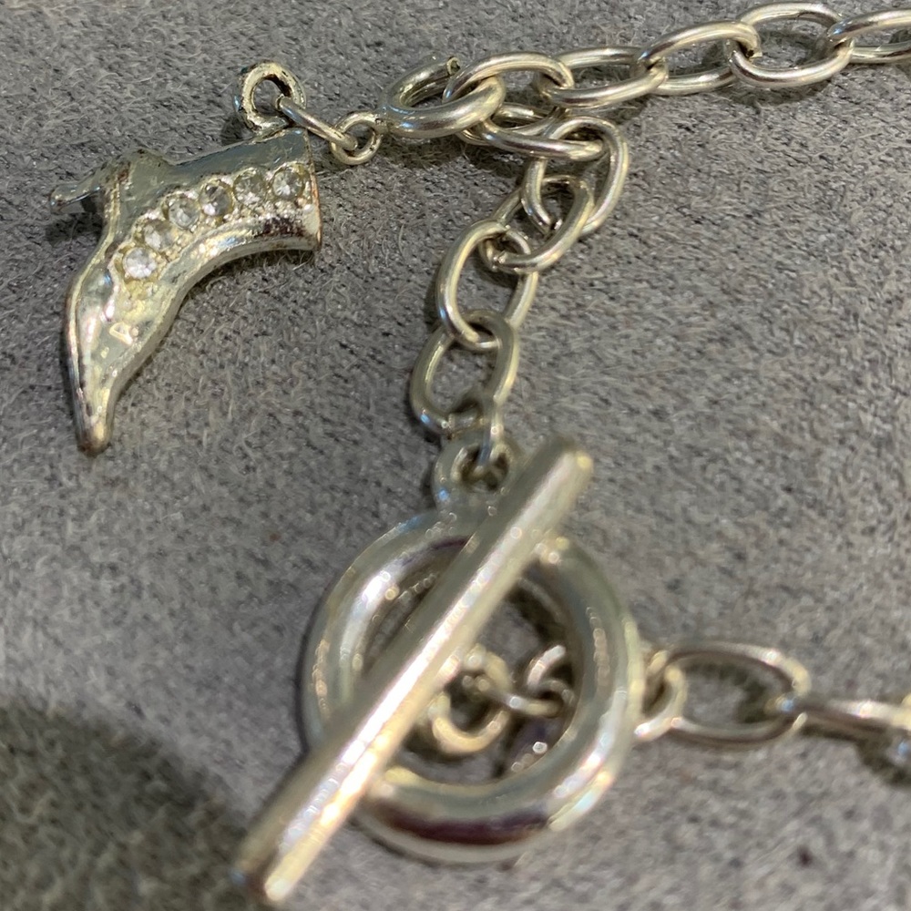 Adorable shoe charm bracelet